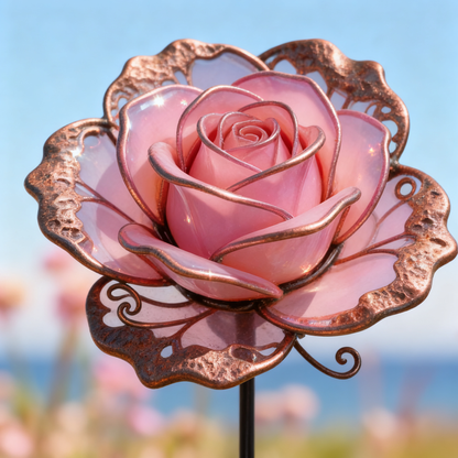 🌹【Multi-Functional Garden Rose Metal Stake】Outdoor & Indoor Lawn, Balcony, FlowerBed - Perfect Gift for Garden Lovers - Handcrafted Flower Accent