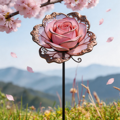 🌹【Multi-Functional Garden Rose Metal Stake】Outdoor & Indoor Lawn, Balcony, FlowerBed - Perfect Gift for Garden Lovers - Handcrafted Flower Accent