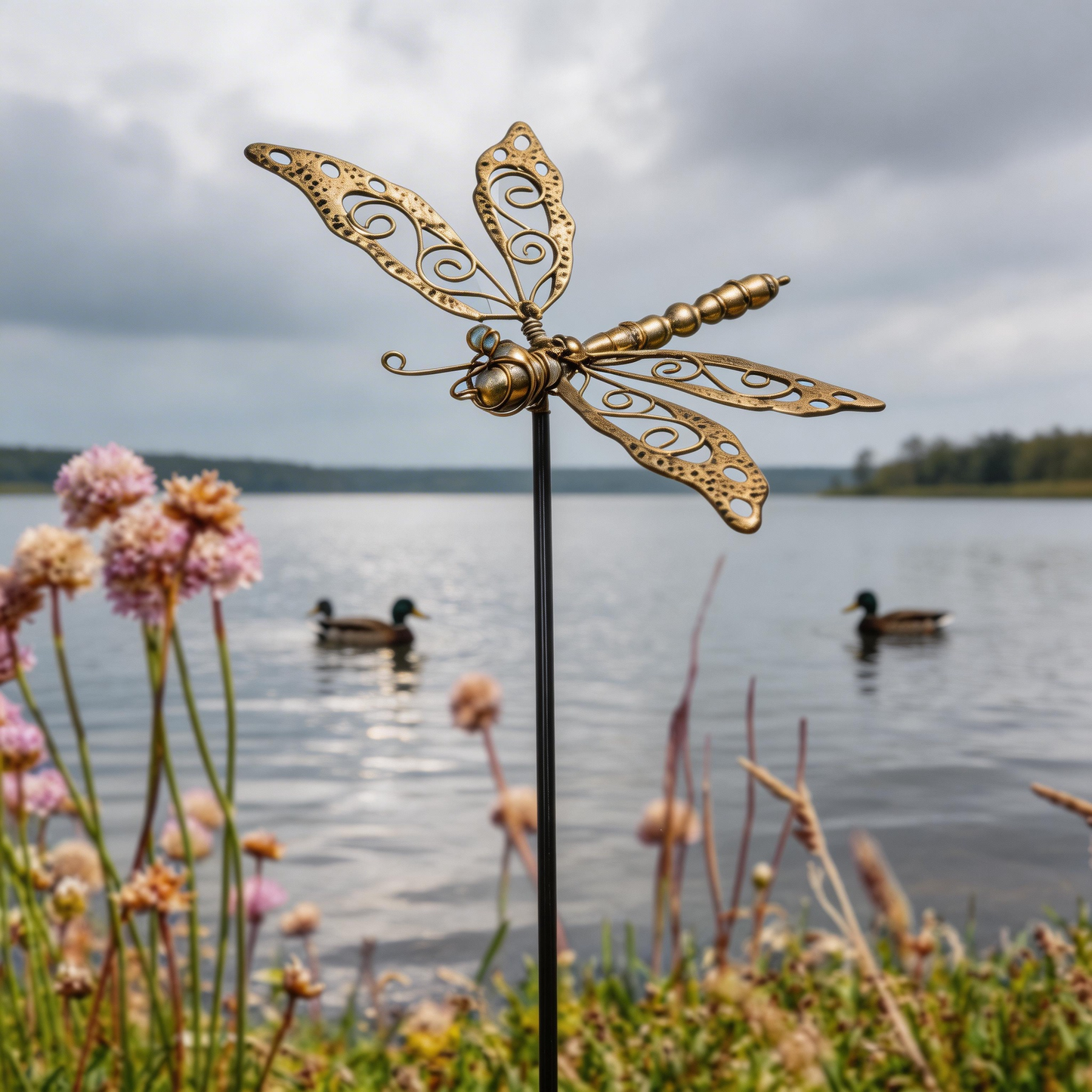 🦋【Multi-Functional Garden Dragonfly Metal Stake】Outdoor & Indoor Lawn, Balcony, FlowerBed - Perfect Gift for Garden Lovers - Handcrafted Flower Accent