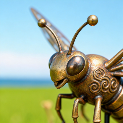 🐝【Multi-Functional Garden Bee Metal Stake】Outdoor & Indoor Lawn, Balcony, Flower Bed – Perfect Gift for Garden Lovers – Handcrafted Bee Accent ✅