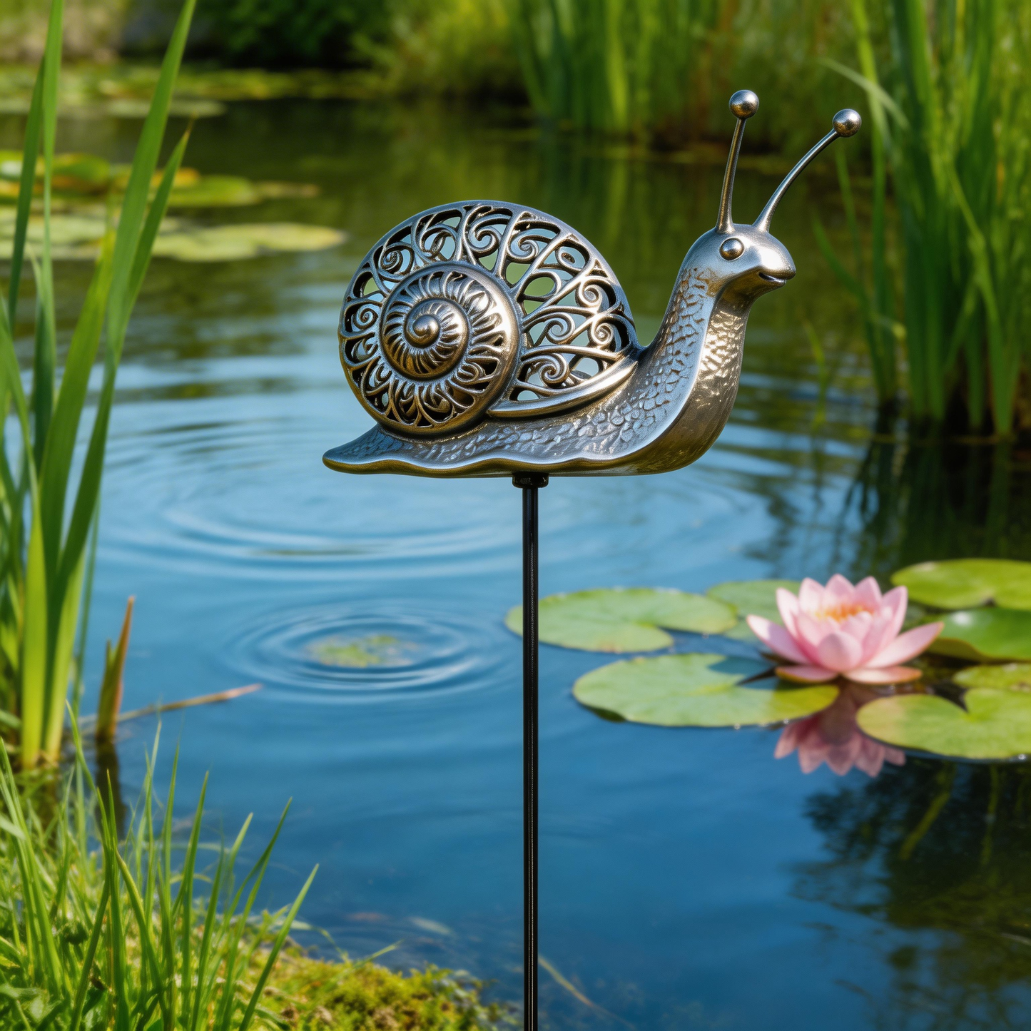 🐌【Multi-Functional Garden Snail Metal Stake】Outdoor & Indoor Lawn, Balcony, Flower Bed – Perfect Gift for Garden Lovers – Handcrafted Snail Accent