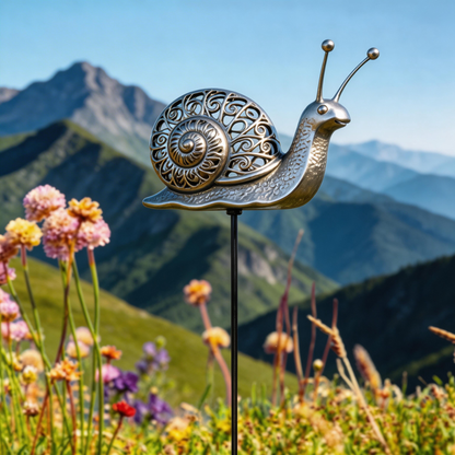 🐌【Multi-Functional Garden Snail Metal Stake】Outdoor & Indoor Lawn, Balcony, Flower Bed – Perfect Gift for Garden Lovers – Handcrafted Snail Accent