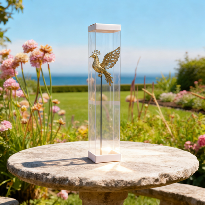 🐦‍🔥【Multi-Functional Garden Phoenix Metal Stake】 Outdoor & Indoor Lawn, Balcony, FlowerBed - Perfect Gift for Garden Lovers - Handcrafted Phoenix Accent