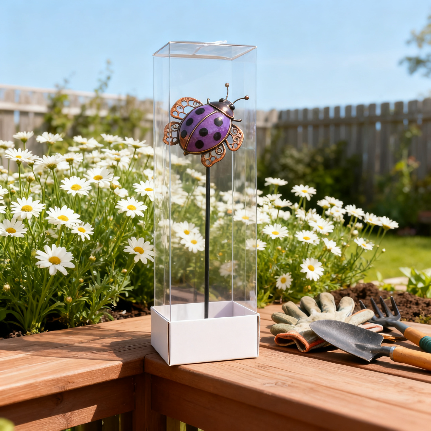 🐞【Multi-Functional Garden Ladybug Metal Stake】 Outdoor & Indoor Lawn, Balcony, FlowerBed - Perfect Gift for Garden Lovers - Handcrafted Ladybug Accent